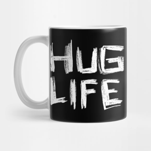 Hand Font: Hug Life by badlydrawnbabe